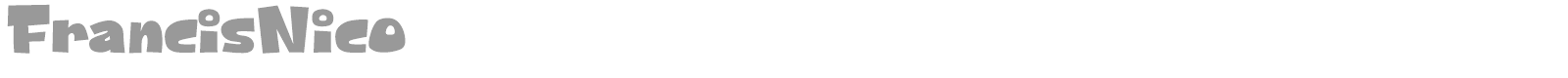 Francis Nico font preview